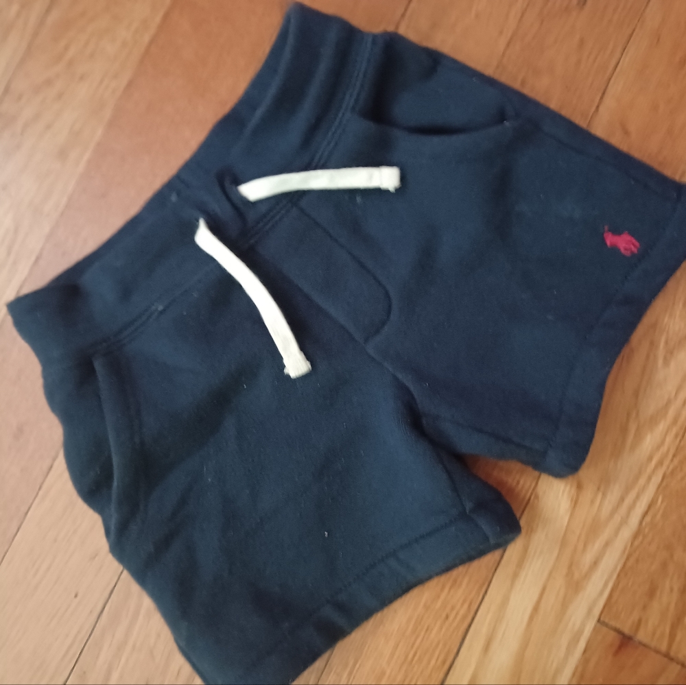 Polo shorts 2T NAVY WITH RED PONY